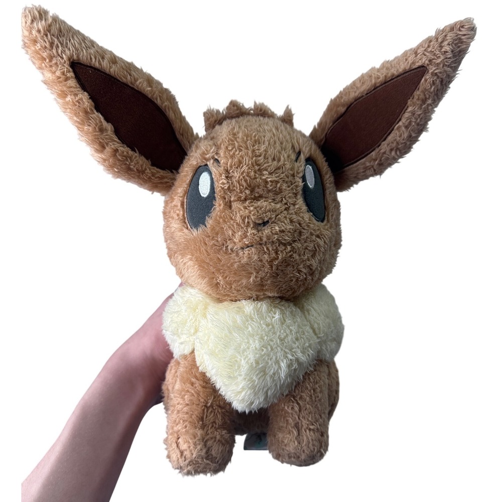 Banpresto Pokemon Life with Eievui Eevee Plush‎ Large Brown Fuzzy Stuffed Animal